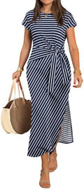 ANRABESS Womens Summer Wrinkle-Free Maxi Dress