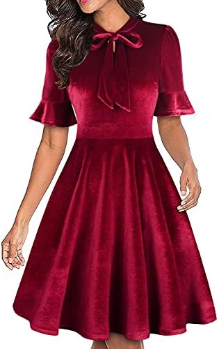 Women Summer Floral Ruffle Sleeve Wear to Work Church Wedding Guest Party Dresses