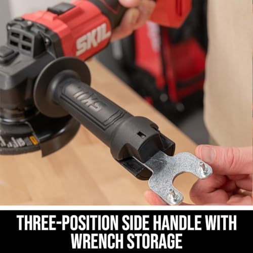 SKIL PWR CORE 20V Brushless 4-1/2 In. Angle Grinder Kit, includes 2.0Ah Battery and 20V Standard Charger - AG2990B-10