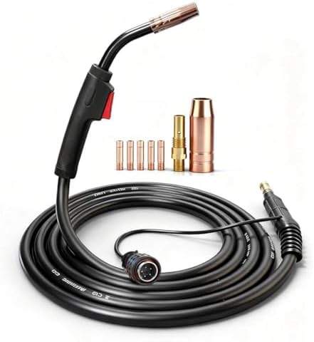 10ft MIG WELDING GUN 180A replacement for Titanium unlimited 200, MIG 140/170 Professional MP Welders.64804 64805 64806 Applicable to K530-6 style parts