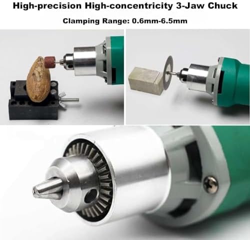 Electric Die Grinder 480W Electric Rotary Carver Tool, 6 Step Variable Speed Adjustment,30000RPM High Speed
