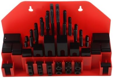 58 Pcs 7/16" T-Slot 3/8"-16 Stud Hold Down Clamp Clamping Kit