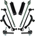 TRQ Front Steering & Suspension Kit Control Arm with Ball Joint Steering
