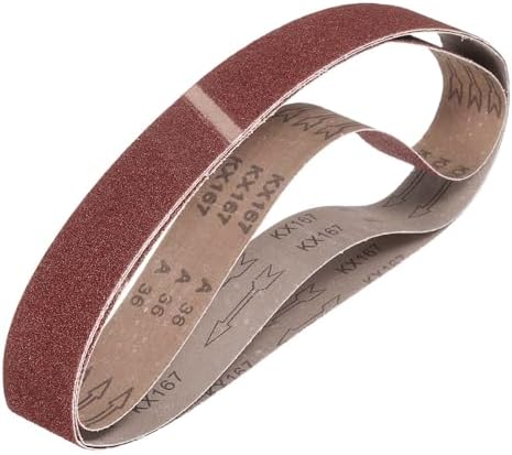 HARFINGTON 1 x 42 Inch Sanding Belts, 3 Pcs 36 Grits Aluminum Oxide Abrasive Belt Sander File Belt for Woodworking, Metal Polishing, Knife Sharpener