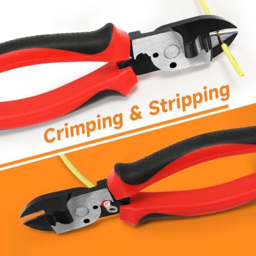 7" 5 in 1 Diagonal Cutting Pliers, CR-V Wire Cutter