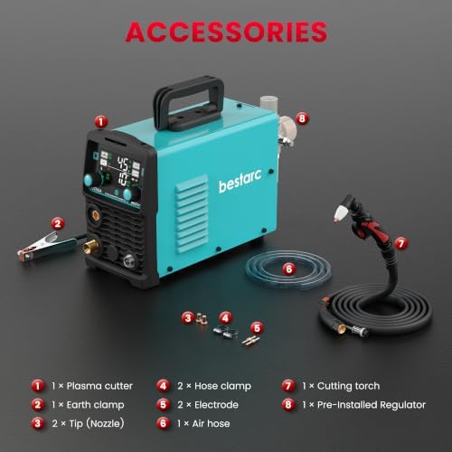 Bestarc 45A Plasma Cutter Machine, 110V Contact Touch Cutting