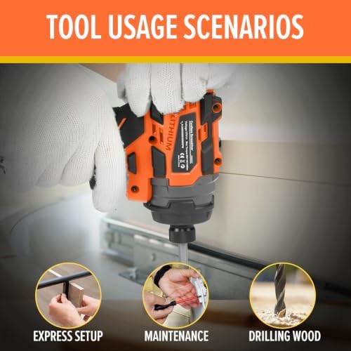 Prostormer 17V Cordless Impact Driver Set, 140Nm Brushless Screwdriver