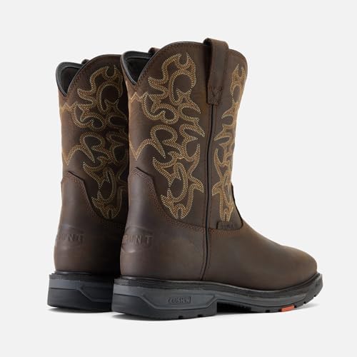 BRUNT Vastbinder Welted (Comp Toe) - 10” Breathable, Water-Resistant Square Toe Work Boot - EH Rated - Slip + Oil Resistant - Goodyear Welt Construction - Adjustable