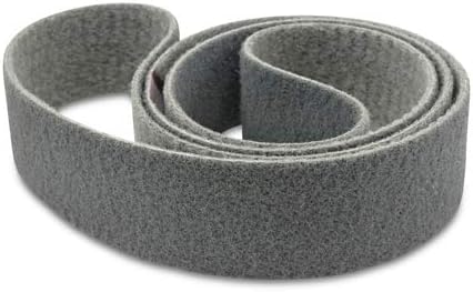 Red Label Abrasives 2 X 72 Inch Non Woven Surface Conditioning Sanding Belts for Knife Makers and Metal Fabricators - Superfine Grit Sand Paper - 3 Pack