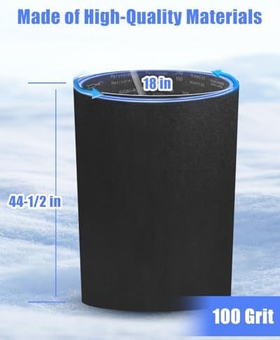 100 Grit Conveyor Belt 18 x 44-1/2 Inch Fit for Grizzly G0458