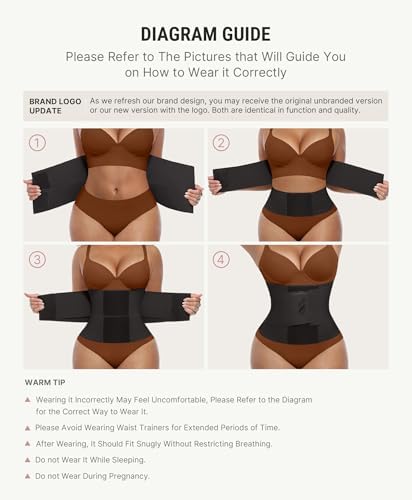 FeelinGirl Waist Trainer for Women Corset Tummy Control Faja Body Shaper
