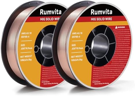 (2-Pack) Mig Welding Wire ER70S-6 .030"(0.8 mm)10LB Mild Steel MIG Wire