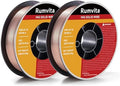(2-Pack) Mig Welding Wire ER70S-6 .030"(0.8 mm)10LB Mild Steel MIG Wire
