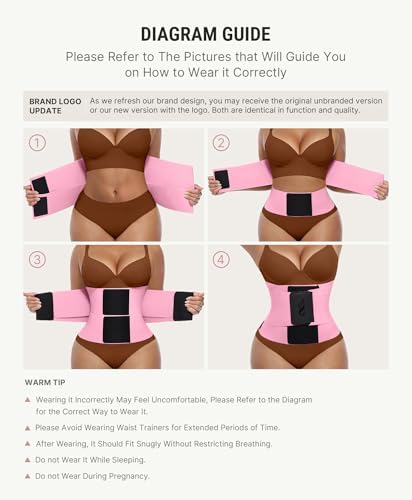 FeelinGirl Waist Trainer for Women Corset Tummy Control Faja Body Shaper