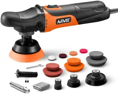 AUTIWOZ W03 Mini Rotary Buffer Polisher, Car Buffer Detail Kit