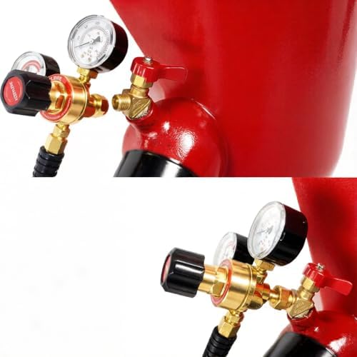 Oxygen Acetylene Regulator Set, CGA540 and CGA200 Inlet Connection | Compatible with V-Style Welding Cutting Gas Torch, CGA200 Acetylene Regulator For Small Cylinder