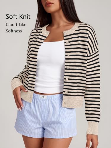 Trendy Queen Cropped Cardigan Sweaters for Women Fall Fashion Clothes 2026