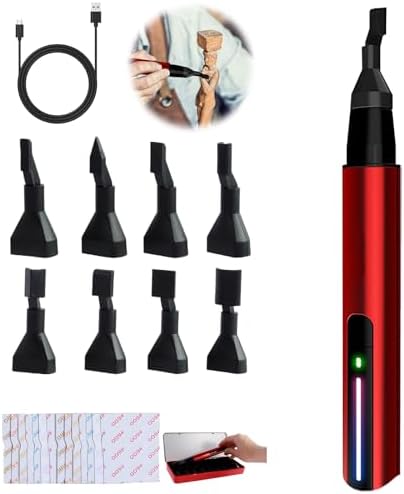 Reciprocating Sander USB Quick Charging Sanding Pen, 3 Gears Adjustable Mini Pen Sander Tool With 8pcs Sanding Head, Self-Adhesive Sandpaper for Efficient SandingsPolishing Surfaces