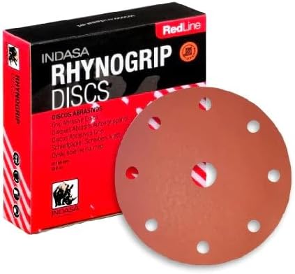 Buy Indasa Rhynogrip Redline 6" 9-Hole Vacuum Sanding Discs, 690 Series 60