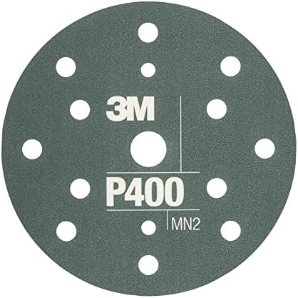 3M Hookit Flexible Abrasive Disc 34403, 6 in, 400+ Grade, 25 Pack