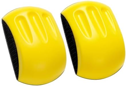 2 Pack 5 Inch Mouse Sanding Block Hand Sanding Block Hook and Loop Sanding Block for Woodworking Furniture Restoration Automotive Body Arts Crafts