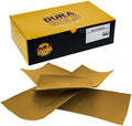 Dura-Gold Premium 1/4 Sheet Gold Sandpaper Sheets, 800 Grit (Box of 400)