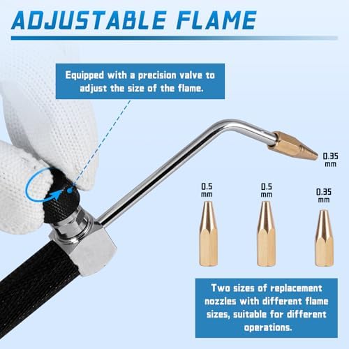Digital Acrylic Flame Polisher 96L/H Touch Screen Flame Polishing Machine Oxygen Hydrogen Water Welder for Acrylic Polishing, Silver Jewelry Repairing, Glass 110V