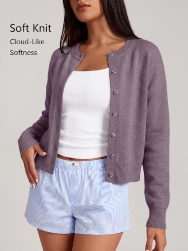 Trendy Queen Cropped Cardigan Sweaters for Women Fall Fashion Clothes 2026