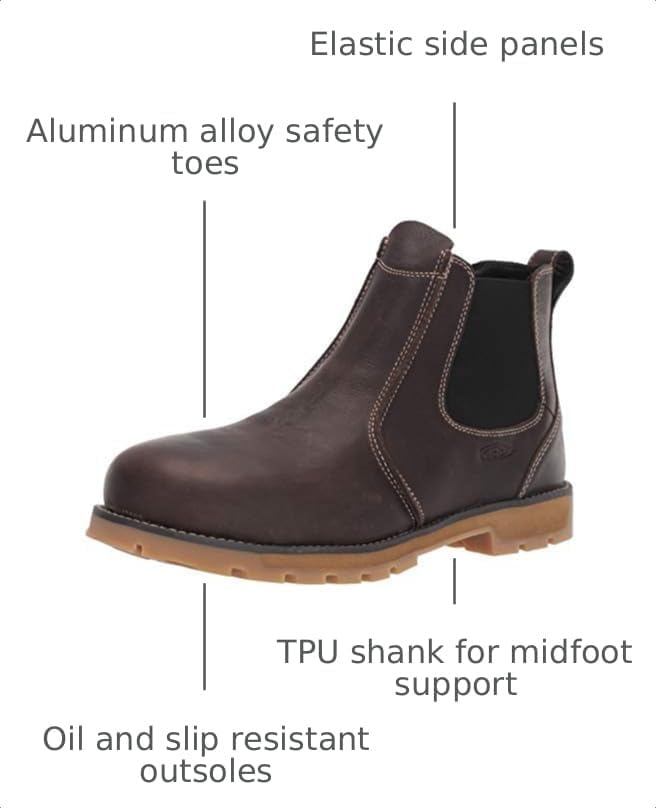 KEEN Utility Men's Seattle Romeo Mid Height Alloy Toe Pull On Work Shoes
