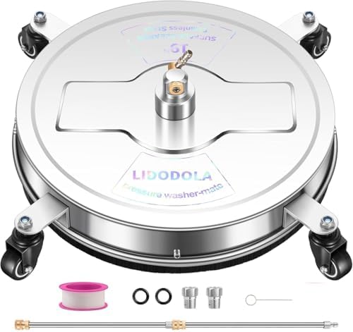 LidoDola 19'' Pressure Washer Surface Cleaner, Power Washer Accessory