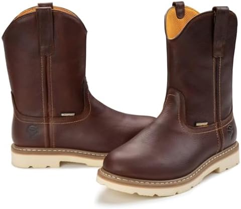 SUREWAY 10in Mens Soft/Steel Toe Waterproof Wellington Work Boot