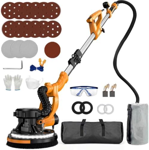 Electric Drywall Sander with Vacuum Dust Collector,Popcorn Ceiling Removal