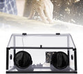 110V Fully Enclosed Dust Box, 30W Fully Enclosed Electric Grinding Table Polisher Dust box w/Fan, for Table Polisher