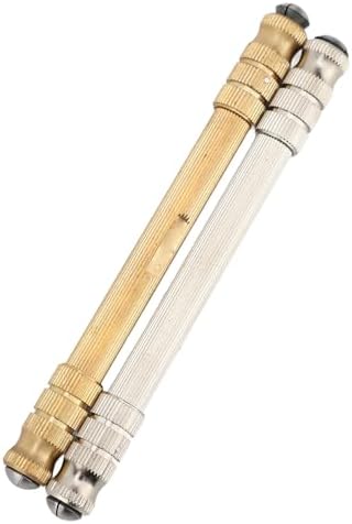 2pcs Detachable Double Headed Pin Vise Hand Drill, High Strength Metal Brass Material, Interchangeable Chuck Sizes for Versatile Use, Stable and Precise Grip, Suitable for