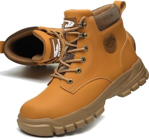 Steel Toe Boots for Women Men Waterproof Lightweight Safety Shoes