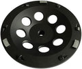 7" PCD Grinding Wheel for Epoxy, Glue, Mastic Removal, 6 Segments with Bar
