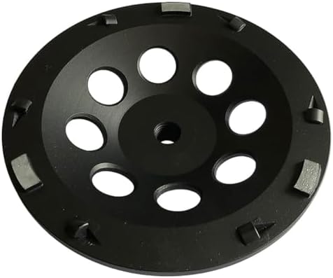 7" PCD Grinding Wheel for Epoxy, Glue, Mastic Removal, 6 Segments with Bar