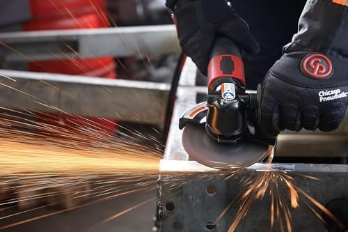 Chicago Pneumatic CP7545-B - Air Grinder Tool, Welder, Woodworking, Automotive Car Detailing, Stainless Steel Polisher, Heavy Duty, Right Angle Grinder, 4.5 Inch (115 mm), 1.13 HP/840W - 12000RPM