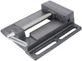 4 Inch Drill Press Vise Bench Clamp for Woodworking and Milling, Cast Iron Table Vise with Flat Jaw Opening, Small Workholding Device for Drilling Machines Random Color