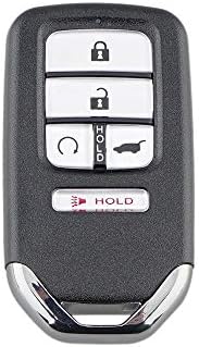 Keyless Key Fob Remote Control Replacement for 2016 - 2020 Honda CR-V EX-L,Pilot EX-L, Elite, Touring Touring KR5V2X V44 433MHz 5 Buttons