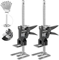 2Pcs Multi-Function Furniture Lifter Jack, 440LB Load Capacity with Slow/Fast Descent Control, Labor Saving Arm Tool for Lifting Door Panels, Wall Tile Locator, Cabinet Board