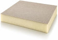 Indasa Rhyno Double Sided Sanding Sponge Pads – Aluminum Oxide, 4.75" x 3.75" x 1/2" – Flexible Foam Sanding Block (100 Pack) (Beige – Micro Fine (1000–1500 Grit))