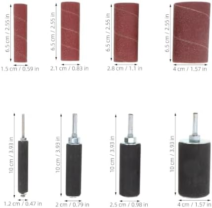 Spindle Sander Sleeves Drum Kit 80 and 120 Grit for Wood Metal