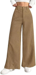 PRETTYGARDEN Women's High Waisted Corduroy Pants Casual