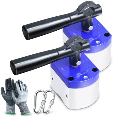 600LB ON/Off Magnets Switchable Magnetic System for Lifting (2PACK)