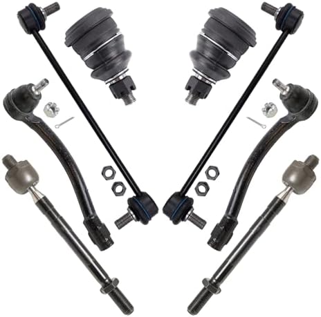 TRQ Front Steering & Suspension Kit Ball Joint Sway Bar Stabilizer Link Tie