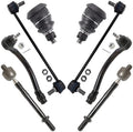 TRQ Front Steering & Suspension Kit Ball Joint Sway Bar Stabilizer Link Tie