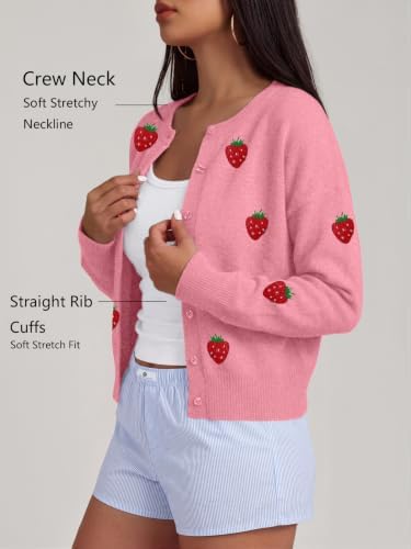 Trendy Queen Cropped Cardigan Sweaters for Women Fall Fashion Clothes 2026