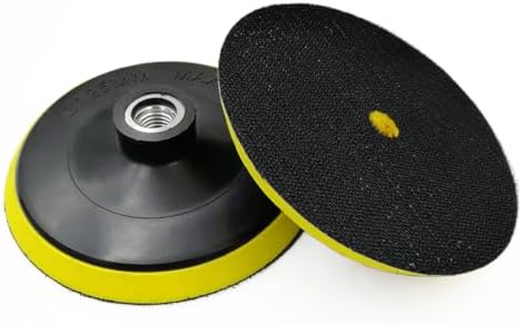 SHDIATOOL 5-Inch Backer Pad Backing pad of Foam Plastic Body with 5/8-Inch-11 Thread for Diamond Polishing Pads Pack of 2
