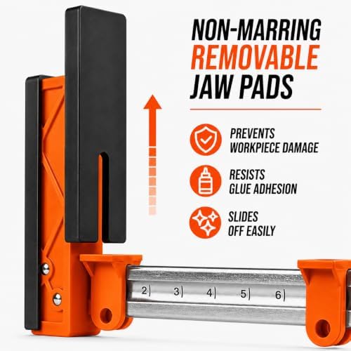 WEN Parallel Clamp Kit with Two 24-Inch Clamps, Two 50-Inch Clamps, and Framing Kit (CLP14A)
